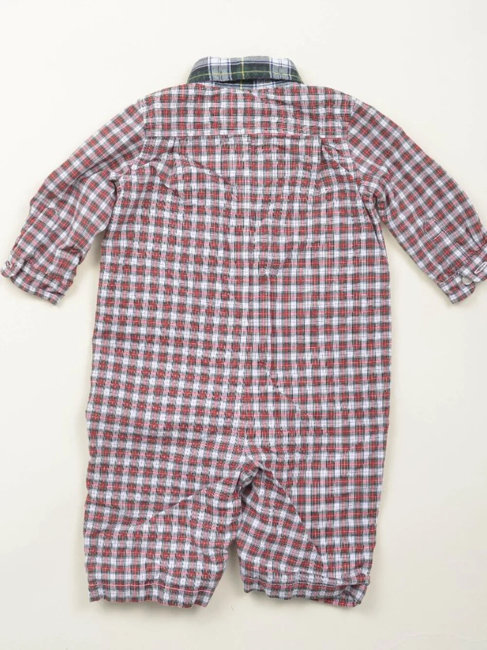Ralph Lauren Plaid Jumper Footie Sleeper Baby Boy Bundle 3 piece